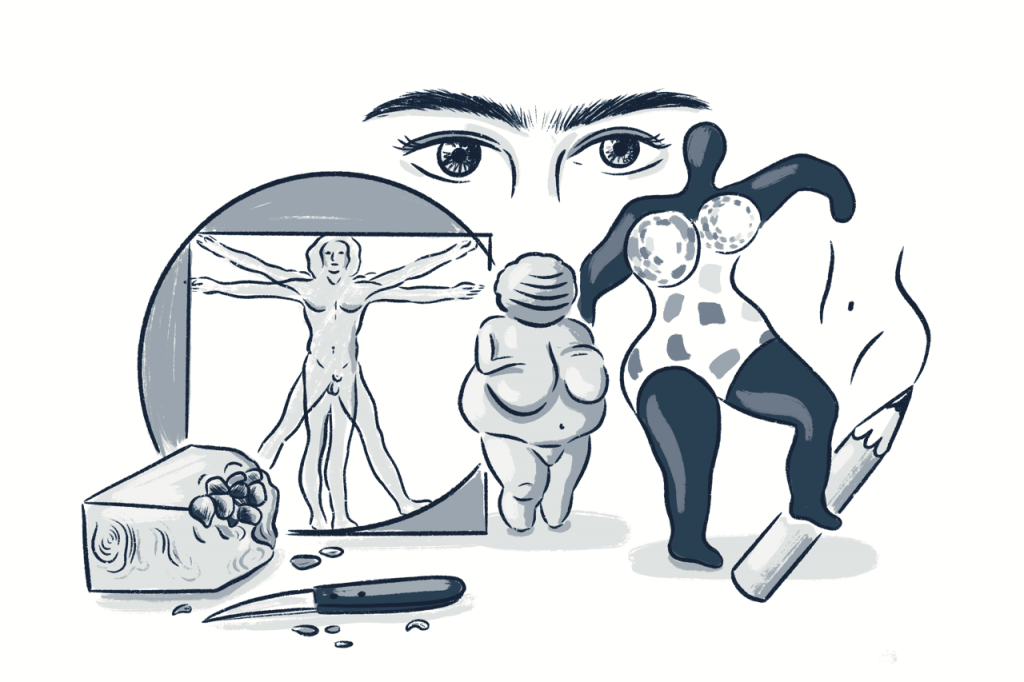 Schulprojekt »Bodyshaming? In allen Formen und Farben – Körperbilder in Ton oder Holz«